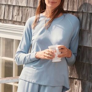 Women's Light Blue Crew Neck Sweater